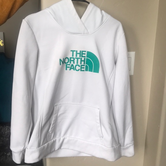 COPY - The North Face-White and Turquoise-Sweatshirt - Picture 2 of 5